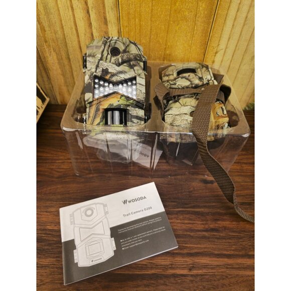 Wosoda Trail Camera G200 Camouflage 16MP HD Night Vision Wildlife Monitoring - Picture 3 of 10